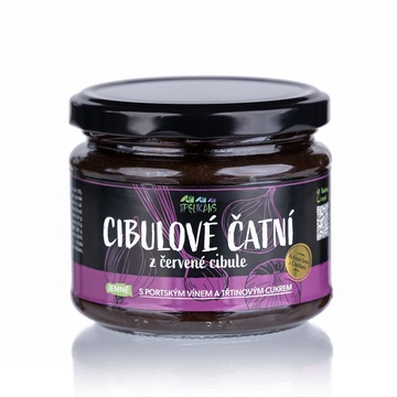 Čatní z červené cibule jemné 250 g The Pelikans